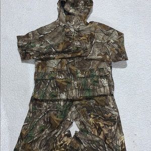 Boys light weight camo jacket and pants